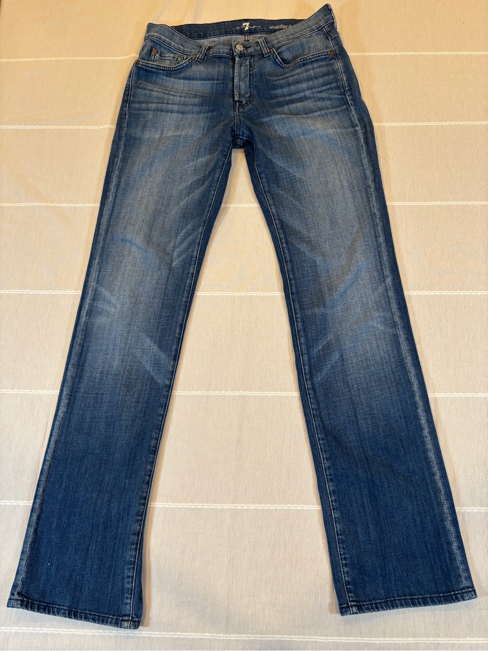 7 For All Mankind "Standard" Straight Leg Jeans - Size 32